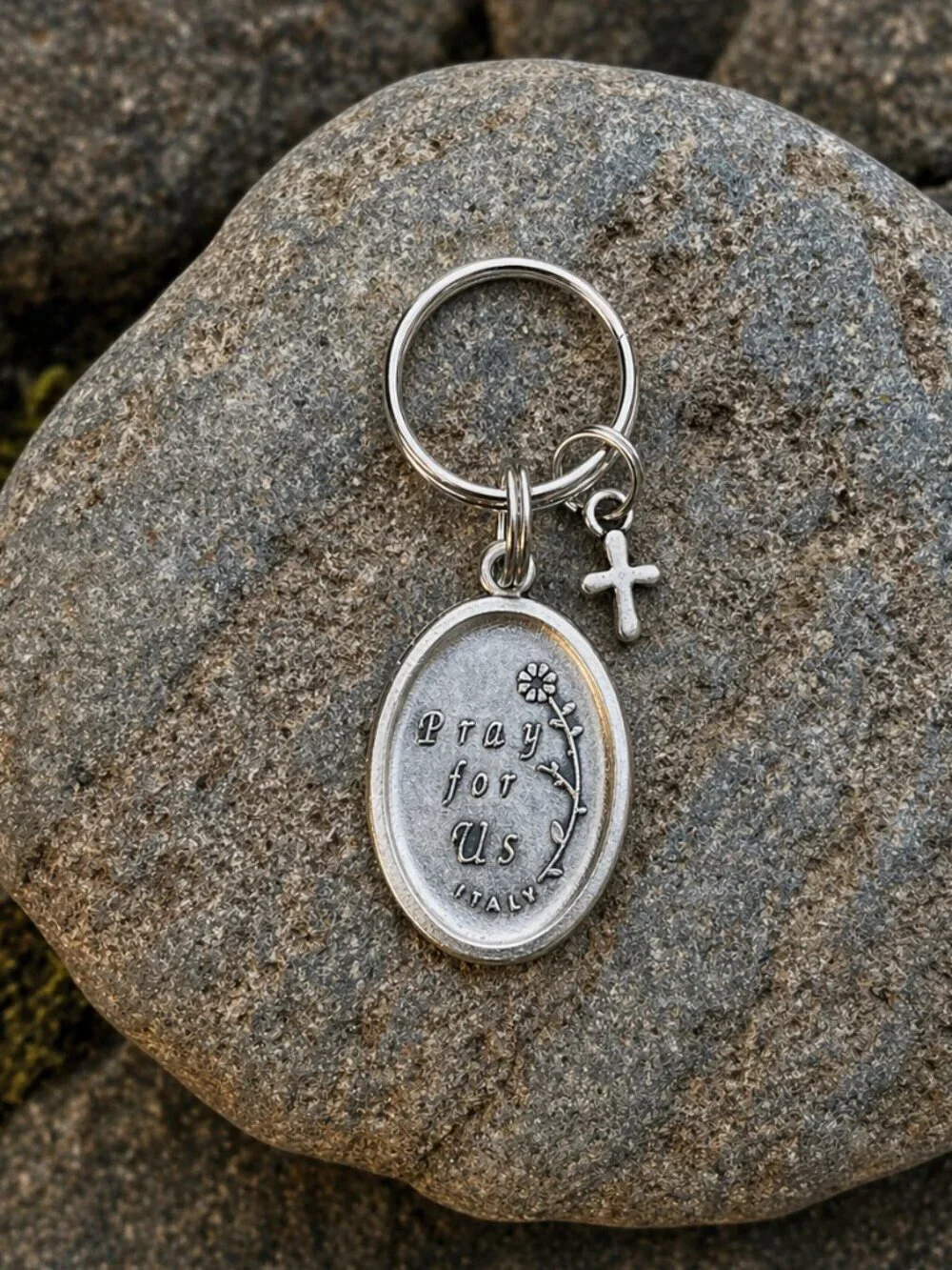St. Francis Pet Collar Medal Dog Tag Silver | Handmade